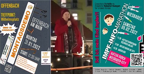 Dr. Sonja Reitz zur Übersterblichkeit seit Beginn der "Impfkampagne" / Offenbach 31.01.22