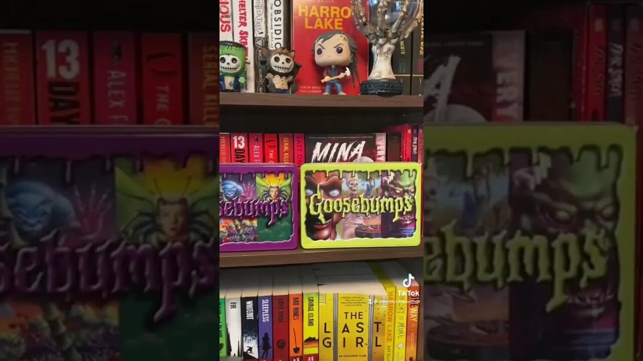 #Tiktok ~ my Goosebumps tin collection ~ 90s book haul ~ R L Stine (horrortube booktube booktok)