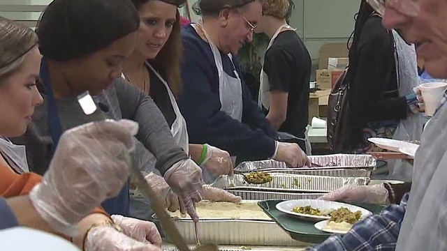 Feeding folks at St. Augustine