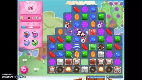 Candy Crush Level 1672 Audio Talkthrough, 3 Stars 0 Boosters