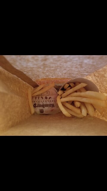 Hamburger & Fries, Bacon Cheeseburger & Frosty