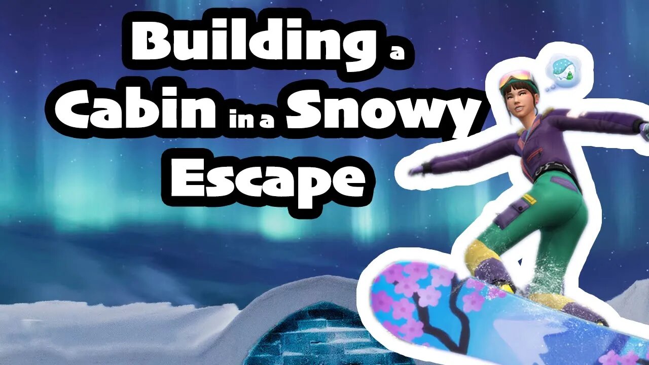 Building a Cabin with Snowy Escape | Sims 4 PS4/PS5