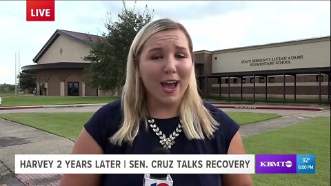 Sen. Cruz on KBMT: Revisits Southeast Texas School Two Years After Harvey