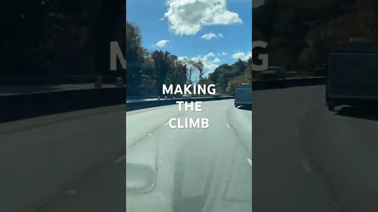 Climbing up the North Carolina mountains time lapse #shorts