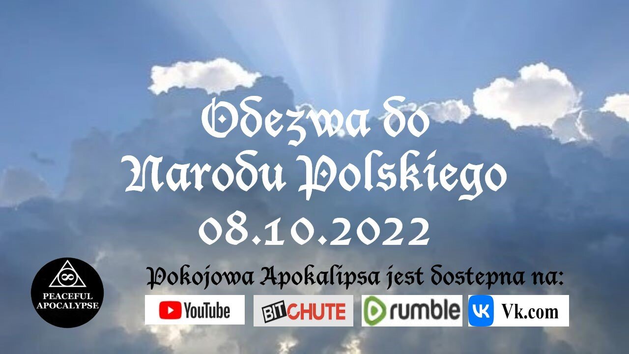 08.10.2022 Odezwa do Narodu Polskiego