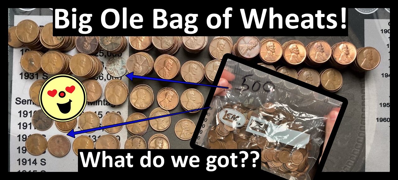 500 Wheat Cent Bag!