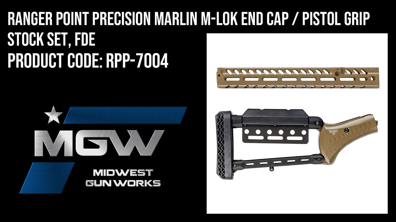 Ranger Point Precision Marlin M-LOK End Cap / Pistol Grip Stock Set, FDE - RPP-7004