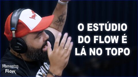 VAI TER ELEVADOR NO NOVO ESTÚDIO DO FLOW! | MOMENTOS FLOW