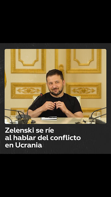 Zelenski bromea sobre el conflicto en Ucrania