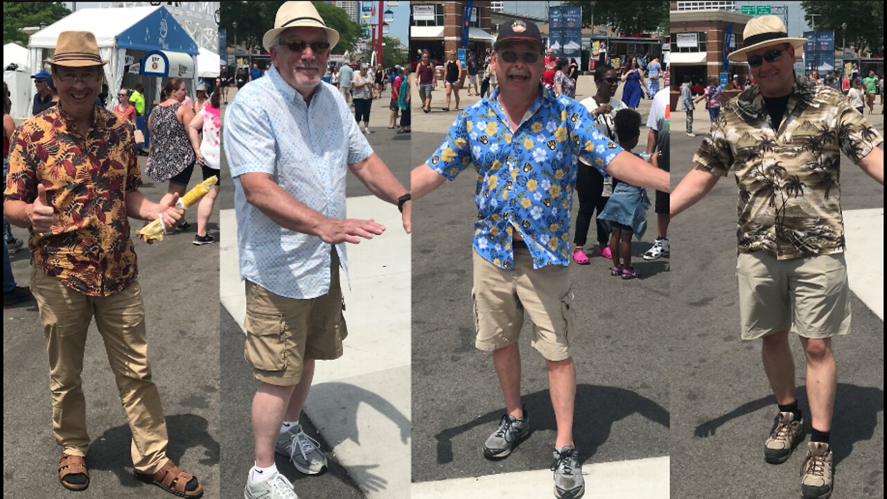 Cargo shorts and Hawaiian shirts shirts - exploring dad fashion at Summerfest