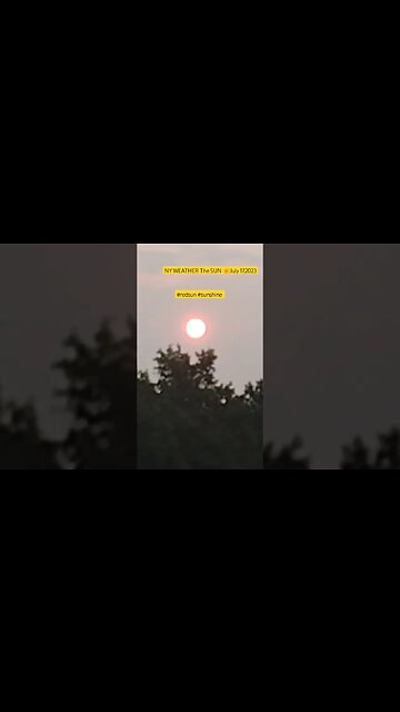 NY Weather The RED SUN 🌞 07/17/2023 #americathebeautiful #morningdevotion