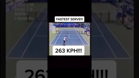 Fastest serve ever!!! #sportsrecords tiktok krazy_sports_records