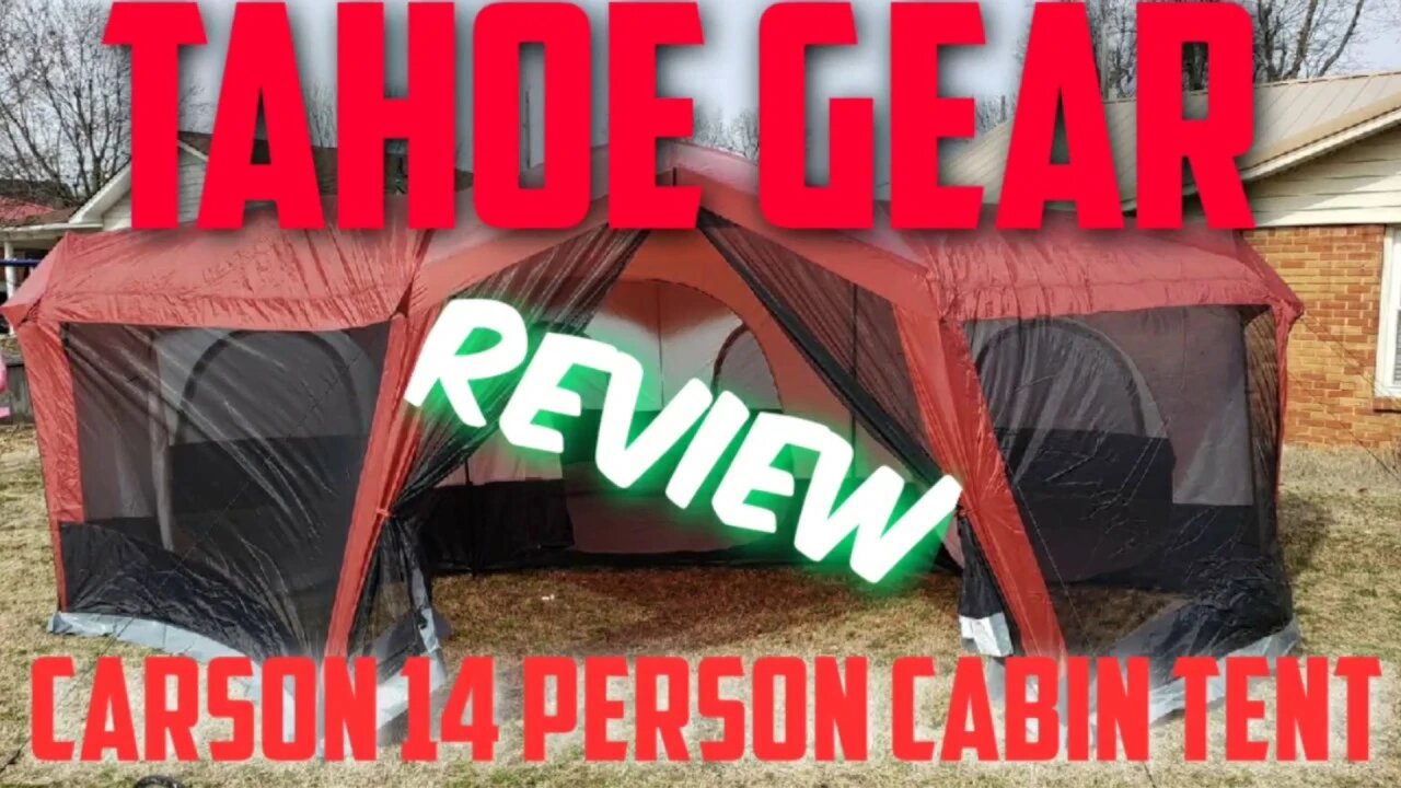 Tahoe Gear Carson 3 season 14 person large family cabin tent from Amazon.com| in depth review