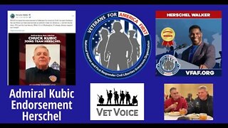 HERSCHEL WALKER endorsed by Admiral Kubic - Veterans For America First National Spokesman