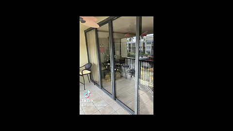 Sliding glass door repair; roller replacement and track refurbishing, in Pompano Beach, Fl.