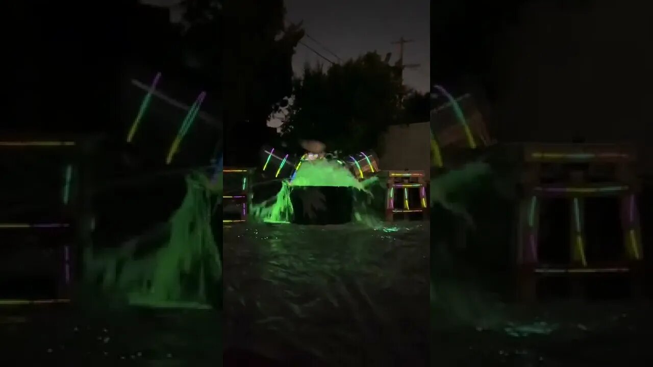 FIRST EVER glow in the dark elephant toothpaste experiment🧪+🌊=💥 #worldrecord #science