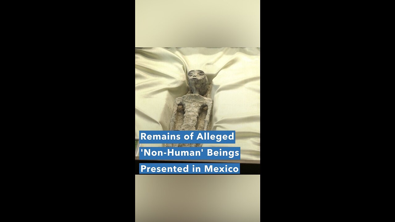 The remains of alleged "non-human" beings were presented on Tuesday at Mexico’s first public