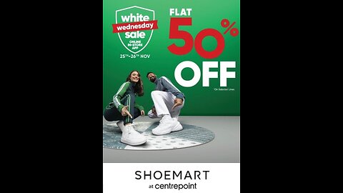 50 %off on shoemart