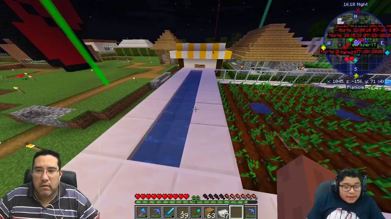 Live de MInecraft com Incritos parceiros e #Eoroper #Pai_Eoroper #17
