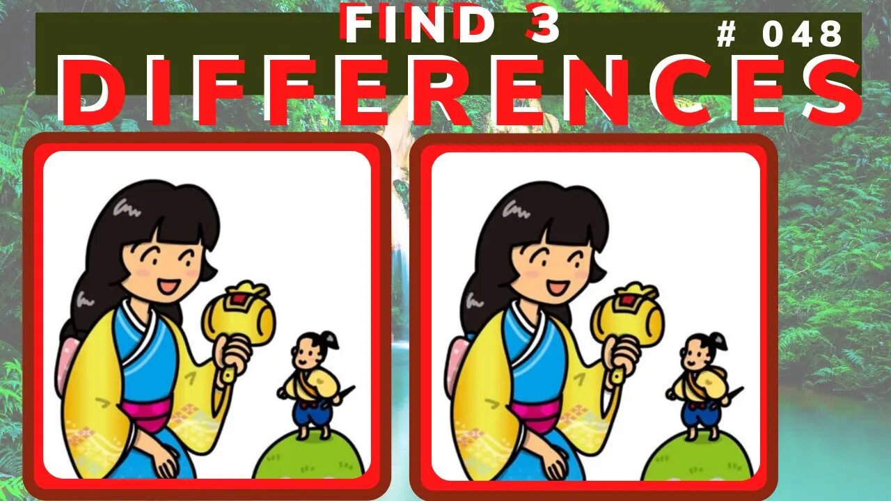 FIND THE THREE DIFFERENCES | CHALLENGE # 048 | EXERCISE YOUR MEMORY