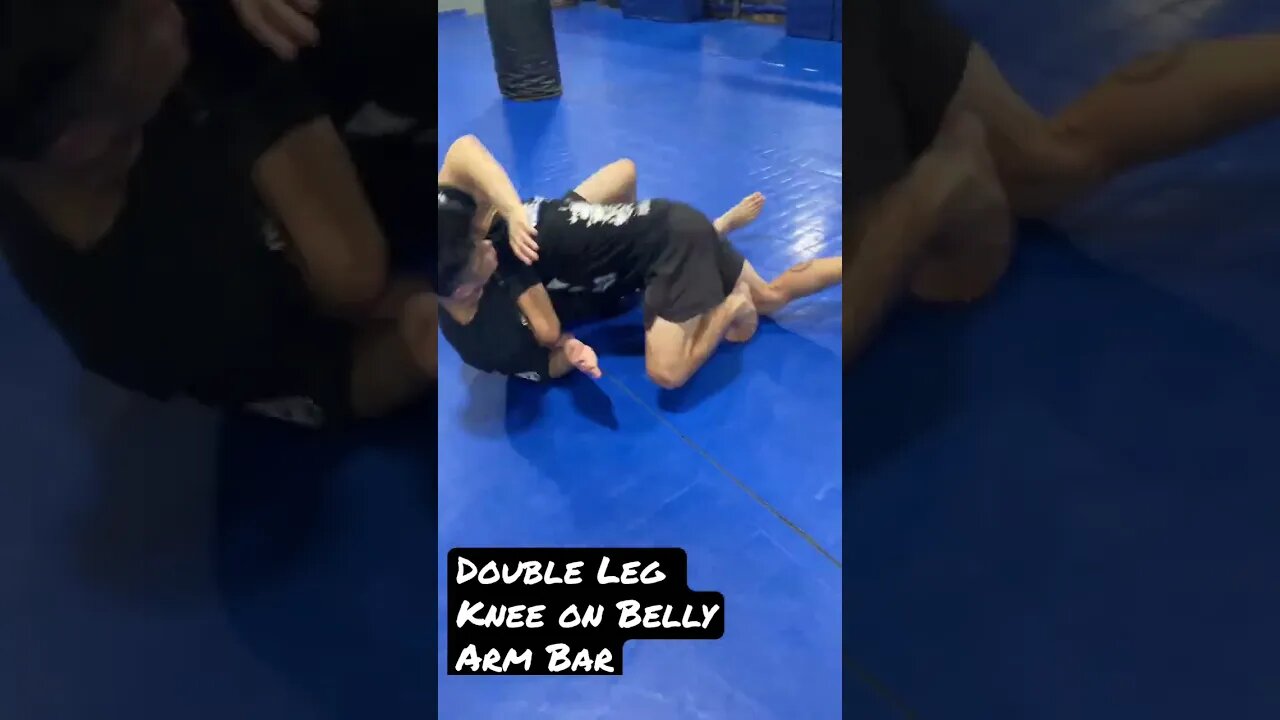 Quick way to end a Fight - Double Leg to Knee on Belly to Arm Bar