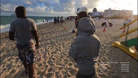 What does a very windy and cold day look like in Miami Beach?