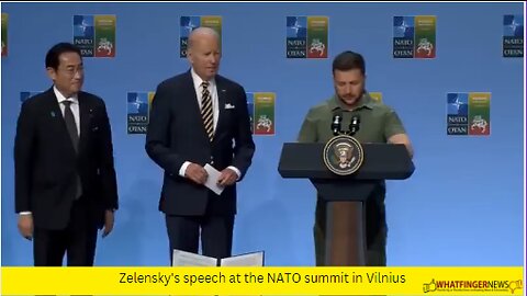 Zelensky's speech at the NATO summit in Vilnius