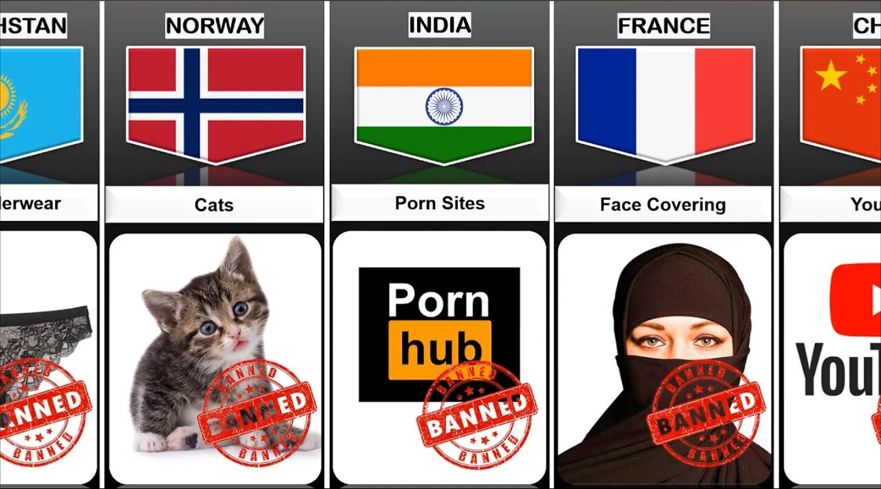 Ban Things from Different Countries Things banned around the world