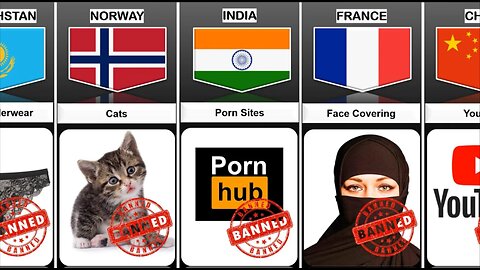 Ban Things from Different Countries Things banned around the world