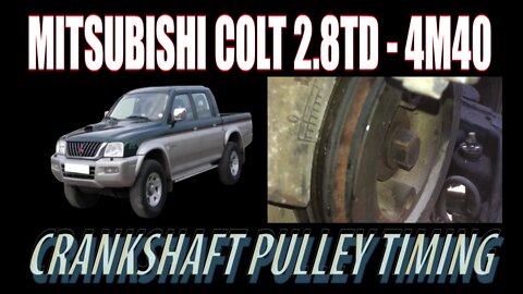 CRANKSHAFT PULLEY TIMING - MTISUBISHI L200 ( 4M40 )