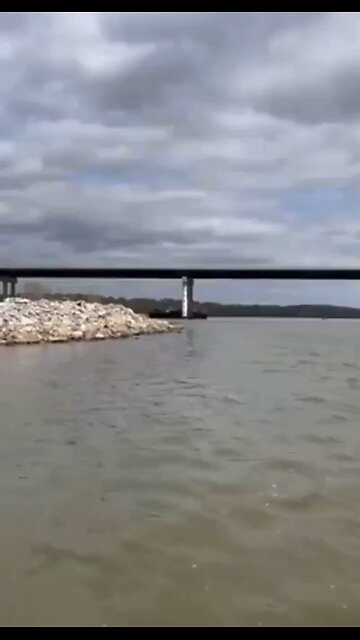 Another bridge struck by a barge. U.S. 59 Bridge in Sallisaw Oklahoma Dayton Holland and her family