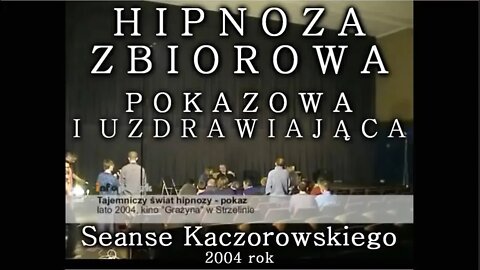 POKAZY TECHNIK HIPNOZY I IMAGOTERAPII-TELEWIZYJNY SEANS HIPNOTERAPEUTYCZNY-WYWIAD TV /2004 ©TV IMAGO