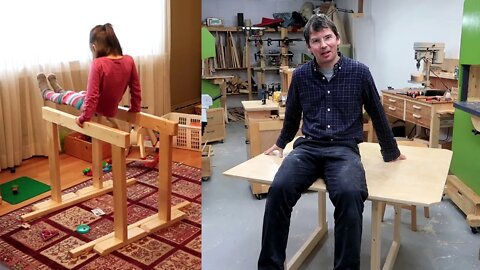 Sawhorses, Barre, or table legs?