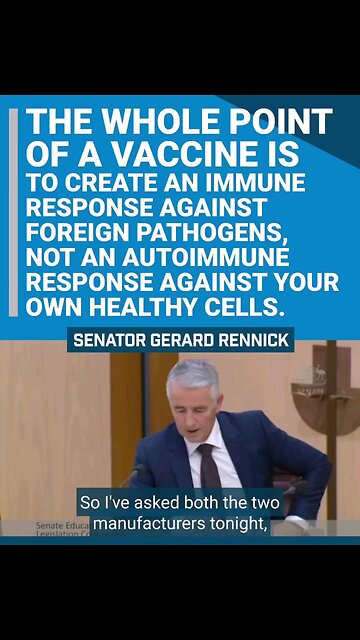 The whole point of vaccine is to create an immune response against foreign pathogens