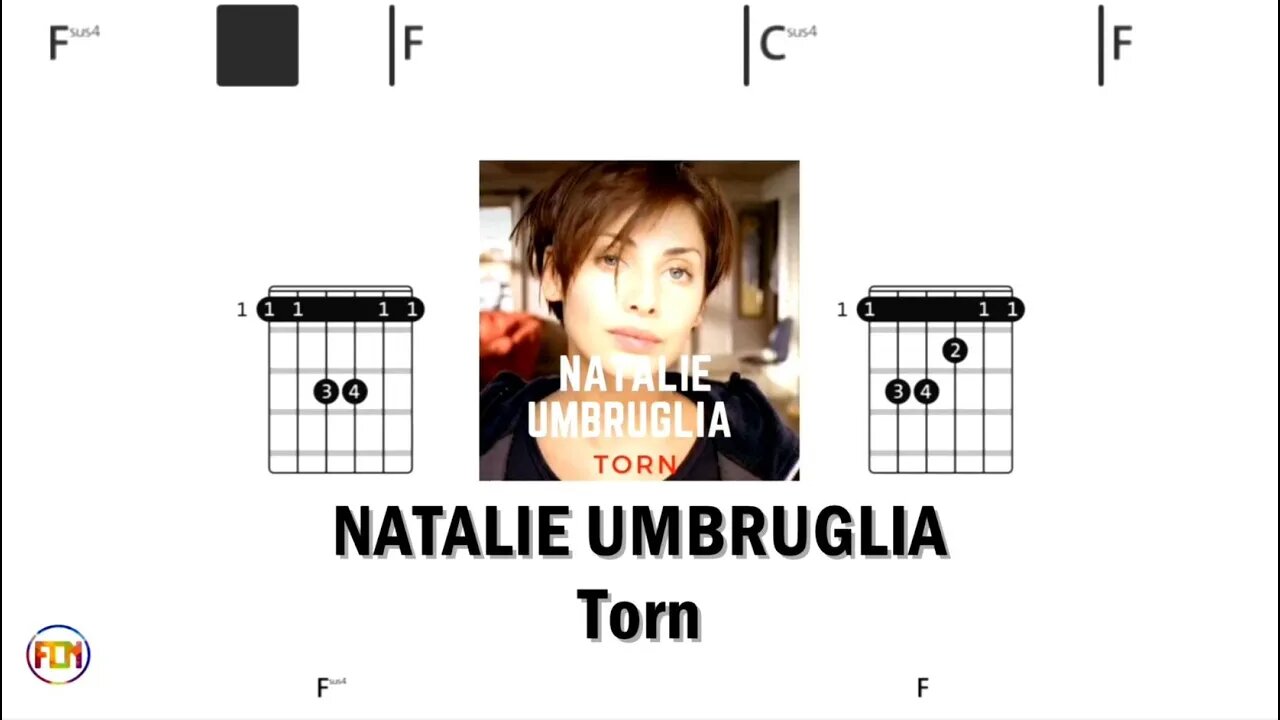 NATALIE UMBRUGLIA Torn - (Chords & Lyrics like a Karaoke) HD