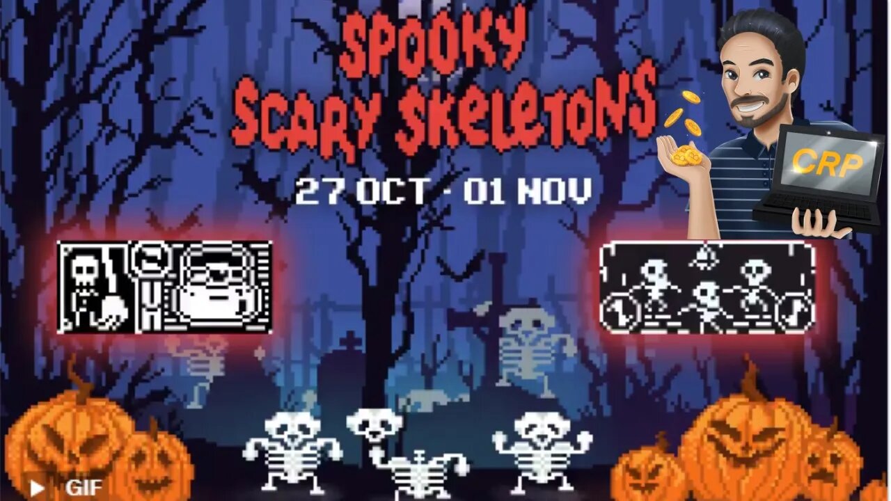 ROLLERCOIN: Spooky Halloween / Spooky Scary Skeletons/ Formulário de Depósito BTC