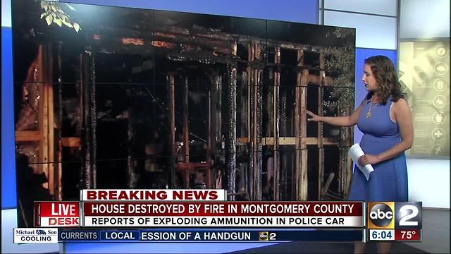 Damasus home, police cruiser destroyed in fire