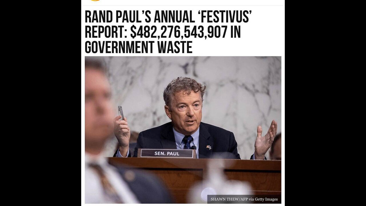 Rand Paul blows the lid on how Democrats and Rinos are blowing billions of our tax dollars