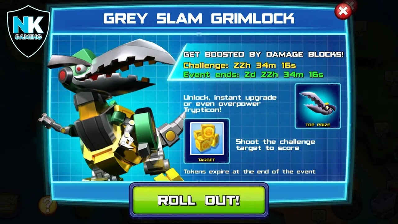 Angry Birds Transformers - Grey Slam Grimlock Event - Day 4