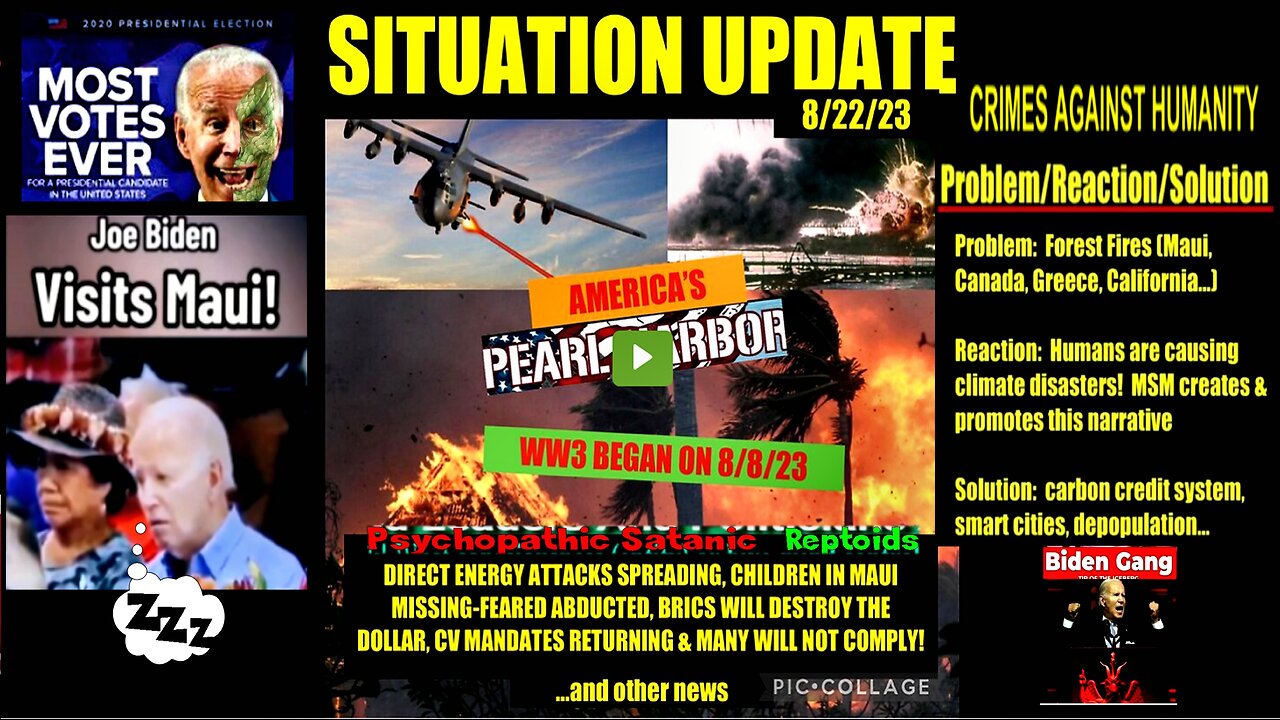 SITUATION UPDATE 8/22/23 (Related info and links in description)