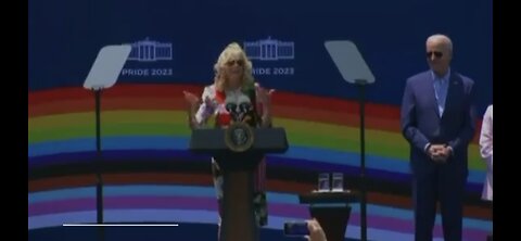 Jill Biden ( Carolyn Kennedy ) Pretends to do Gay Stuff To Wake You Up !!!