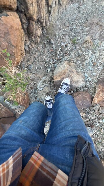 Hiking in rock island