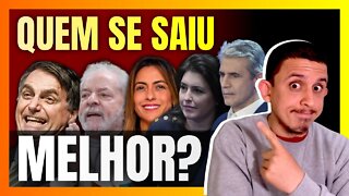 Debate eleitoral na BAND mostra um LULA nervoso e um BOLSONARO mais controlado