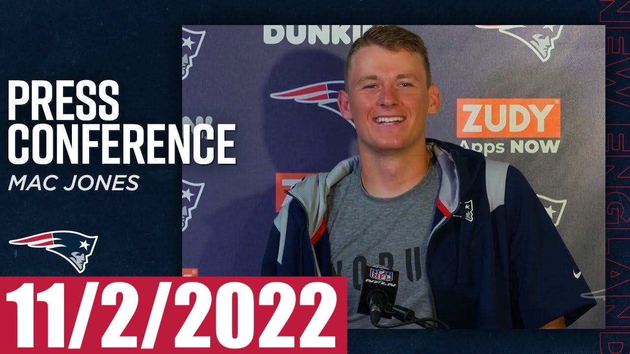 Mac Jones Press Conference - November 2, 2022 (NFL Patriots)