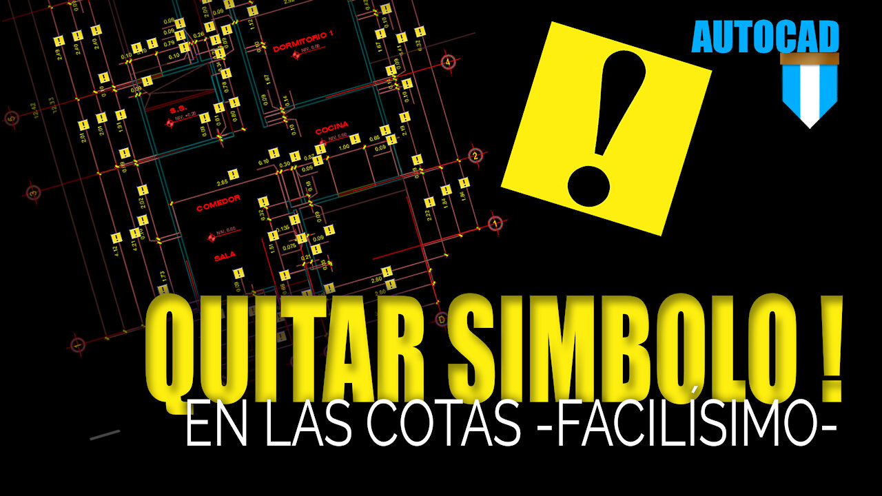 Quitar marcas de anotación en las cotas en AutoCAD