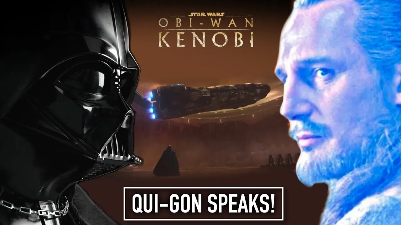 Qui-Gon Jinn Force Ghost Confronts Darth Vader