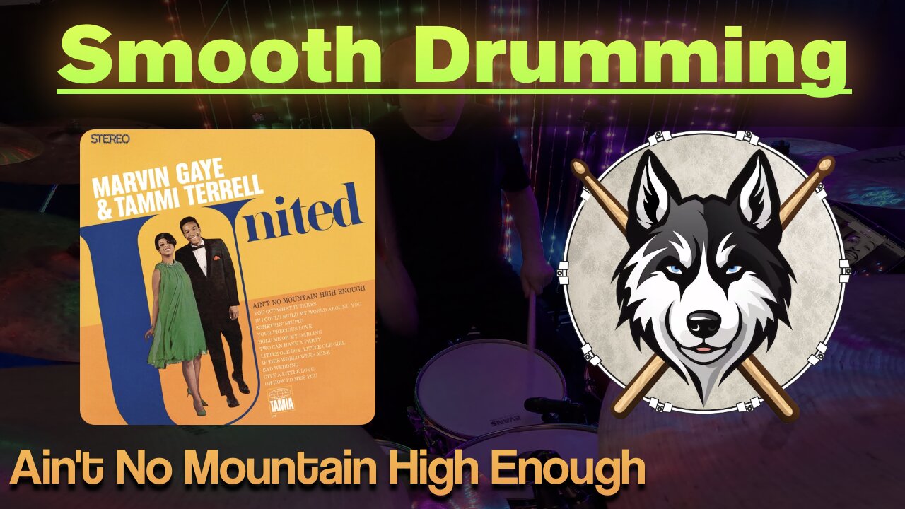 103 — Marvin Gaye — Ain't No Mountain High Enough — HuskeyDrums | Smooth Drumming | Drum Cover