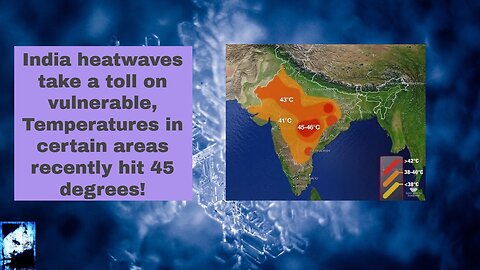 India heatwaves take a toll on vulnerable, Temperatures in certain areas recently hit 45 degrees!