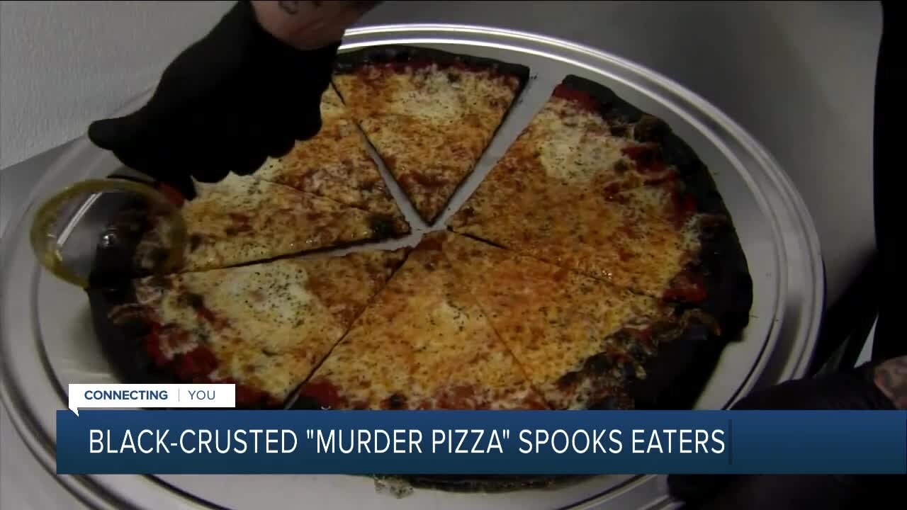 Check This Out: Black-crusted "murder pizza" spooks eaters in Las Vegas