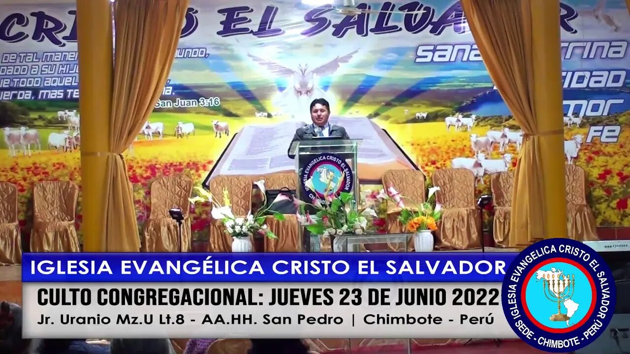 CULTO CONGREGACIONAL: JUEVES 23 DE JUNIO 2022